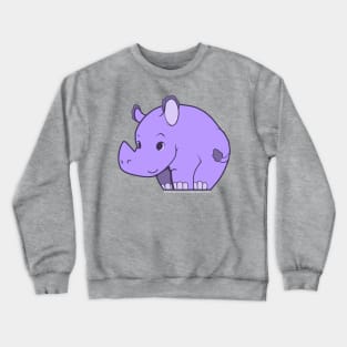 Rhino (purple) Crewneck Sweatshirt